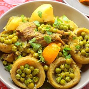 Tadjine aux petits pois
